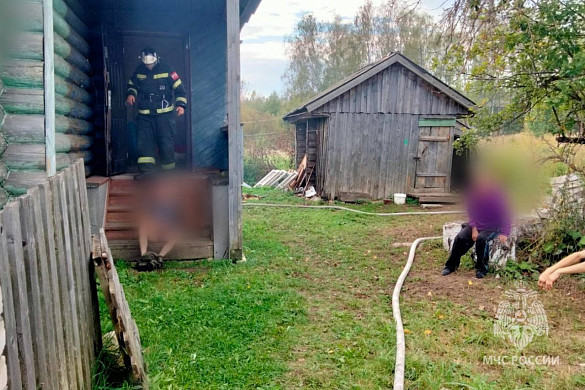 Пожарные спасли двух пьяных в Пестяках